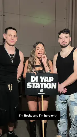 @Sullivan King and @CRANKDAT stopped by the DJ Yap Station with @rocky to talk their favorite EDM sounds, wild backstage DMs, and the secret behind that iconic hair 🔊 #YappersOnly #MiamiMusicWeek #edm #dubstep #electronicmusic #edc 