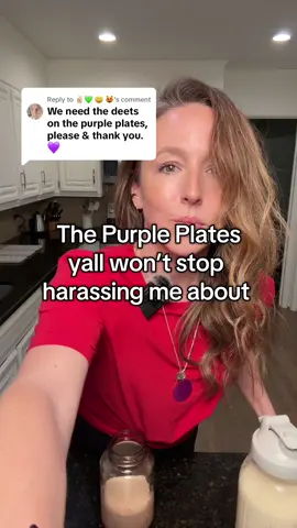 Replying to @✌🏼💚 😃 😻  UPDATE: I found some purple plates from reputable seller and linked them in my shop tab! Yall have been borderline threatening me to explain these purple plates…. So here we go. Tesla. Energy. Vibes. Egg whites. Let’s get into it.  #purpleplates #teslatok #crunchy #woo 