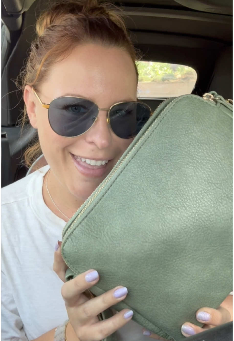 Finally got this color!!! 😍🍵👜 #OOTD #girlythings #shopping #fyp #summervibes #fashiontiktok #crossbodybag #sugubag #losangeles #green #giftideas #giftsforher #tiktokmademebuyit 
