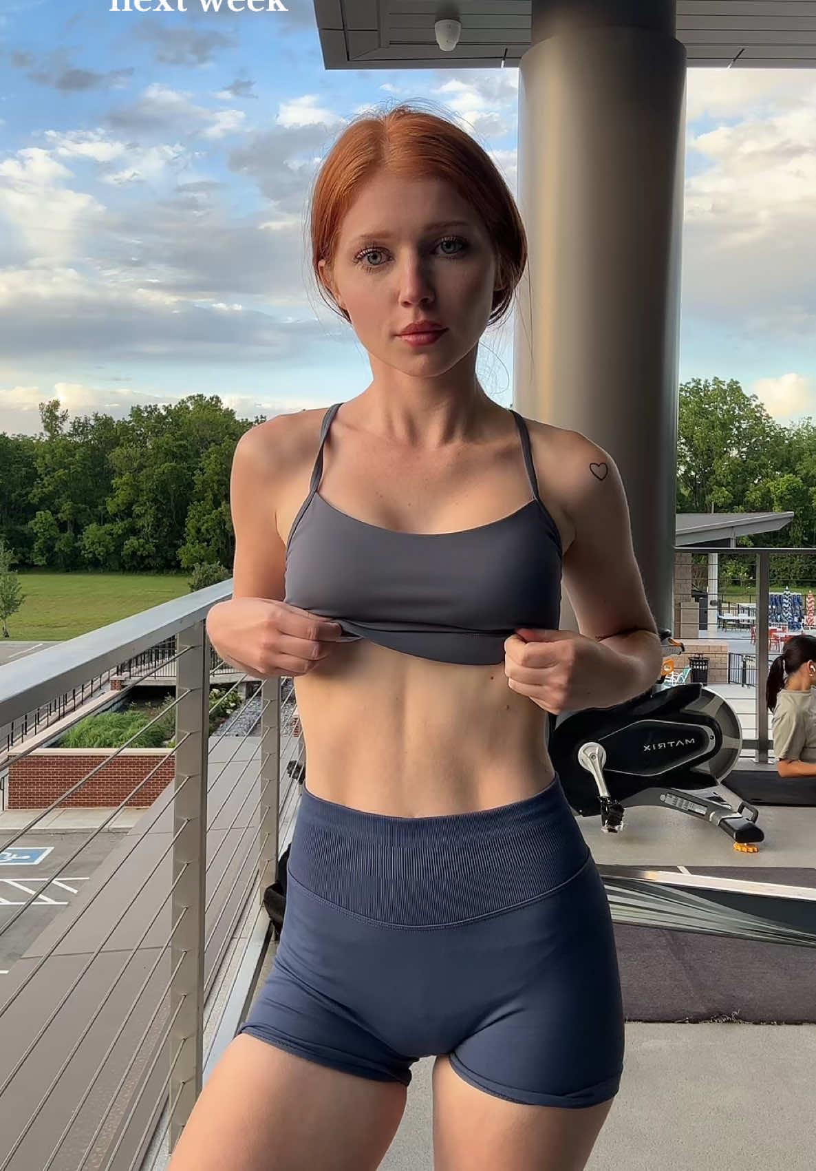 hopefully I stick to it😅 #workoutroutine #bodycheck #workout #workoutmotivation #ginger #redhead 