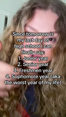 Thank God it’s almost over #senior #senioryear #highschool #freshmen #highschoolmusical 