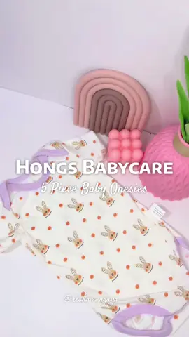 hongs 5 piece baby bodysuit✨ @Hongs Babycare  #maamresh #MommyM #BabyM #baby #babysootd #onesies #bodysuits #romper #babyproducts #babyessentials #babyclothes #cutedesign 