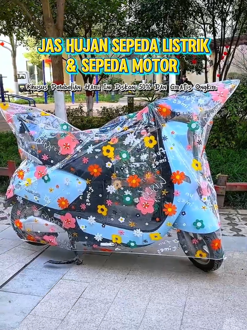 Cover Sepeda Listrik & Motor  Bahan Tidak Mudah Sobek. #covermotor   #sepedalistrik  #jashujanmotor   #mantol 