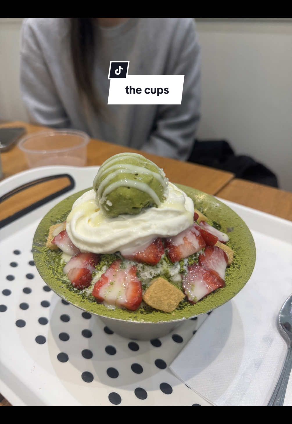 🍓🍵 strawberry matcha but make it a bingsu 🥰 this one was so good! 📍The Cups (Steeles), 100 Steeles Ave W unit 14A, Thornhill, ON L4J 2L1  They also have a downtown and other locations across GTA! #bingsu #toronto #food #dessert #shavedice 