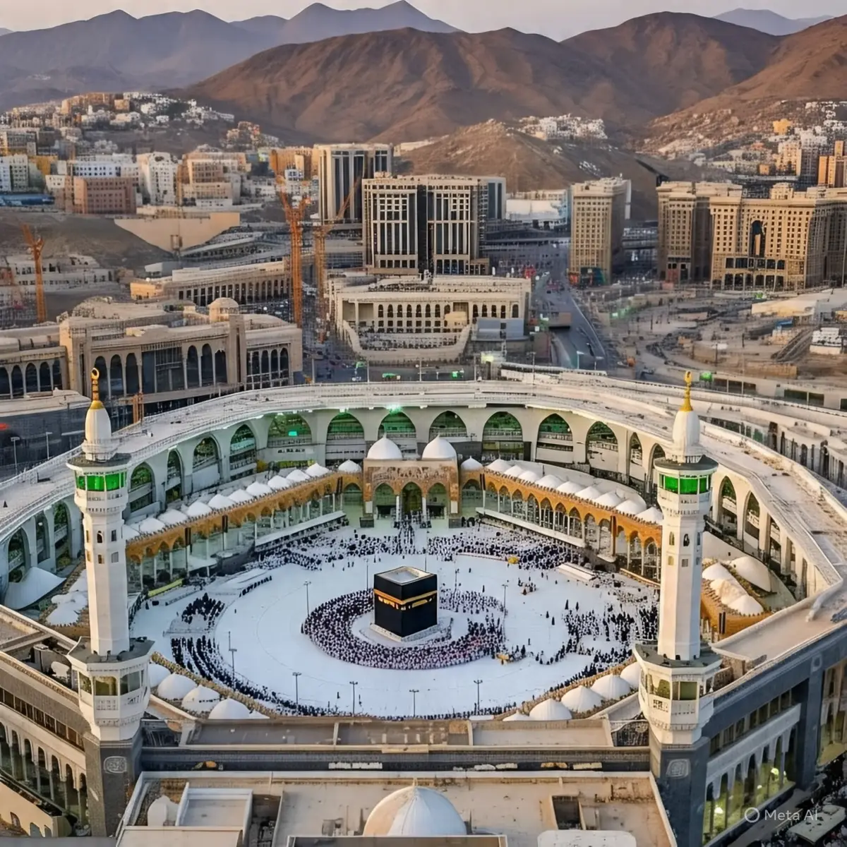 This image captures the majestic beauty of Masjid al-Nabawi, the Prophet's Mosque, located in the holy city of Madina. The iconic green dome marks the resting place of the Prophet Muhammad (PBUH). Surrounded by elegant minarets, the mosque's stunning architecture is illuminated under a clear blue sky. The expansive marble courtyard reflects the soft sunlight, creating a serene and spiritual atmosphere. Pilgrims are seen peacefully walking and praying, symbolizing the unity and devotion of Muslims from around the world. This sacred site is not only an architectural masterpiece but also a place of deep reverence and tranquility. #unfrezzmyaccount  #viral  #trading  #naatstatus  #mashallah  #foryou  #unfreez