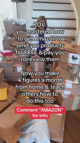 ‼️Comment “AMAZON” ‼️and I’ll send you a FREE guide on how to get started + exactly how to make $2-4k / month reviewing products you already own + get free stuff from Amazon 🤭 This has to be the simplest way to make money online! I create 30-60 second videos that don’t even need to be posted on social media, and I make money from Amazon reviewing things I already have at home plus get FREE products from Amazon every single day  This is such an incredible way to earn money money without sacrificing time or money or being away from your family ✌🏻 ⚡️The Amazon Reviewer Program is simple. Amazon will pay you for sharing your 💭thoughts and opinions ❌You never have to resell anything ❌You never post these reviews to social media ❌You don’t have to show your face! #howtomakemoneyonline #howtomakemoneyfromhome #amazon #amazonreview #amazoninfluencer #passiveincomeideas #sidehustleideas #sidehustleideasforanyone #sahmsidehustle #wfhmom #remotework #howtomakemoneyonline #howtomakemoneyonlineforbeginners 