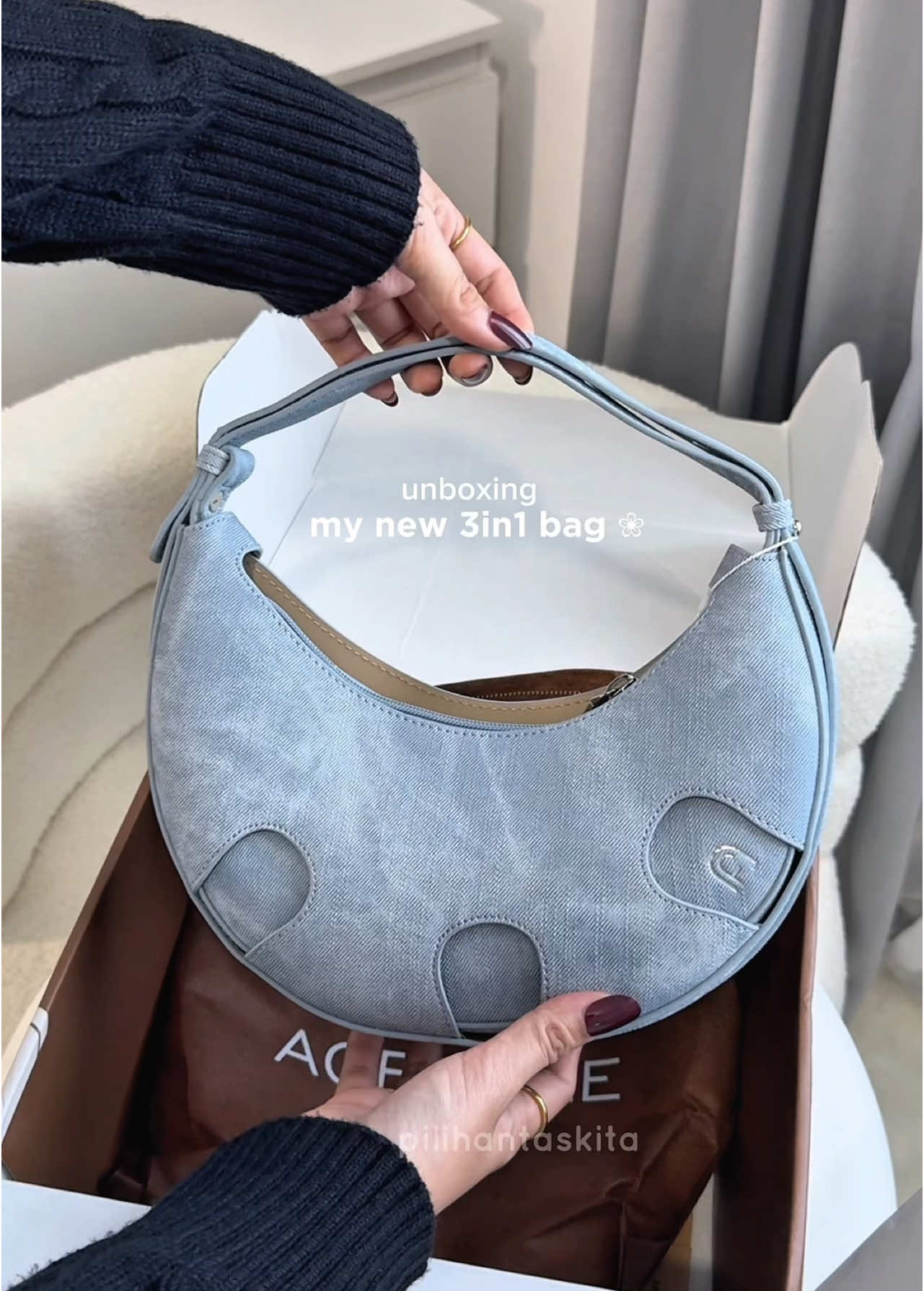 FREE BOX buat kalian yg co sebelum tgl 31😍 bakalan mevvaah bgt untuk dijadiin kado🩵 #taswanita #agefree #tas3in1 #handbag #giftset #slingbag #shoulderbag #rekomendsitaswanita 