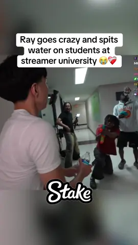 Ray goes crazy and spits water on students at streamer university 😭❤️‍🩹 #ray #fypシ゚viral #viral #trending #fouryoupage #fyppppppppppppppppppppppp @Ray 