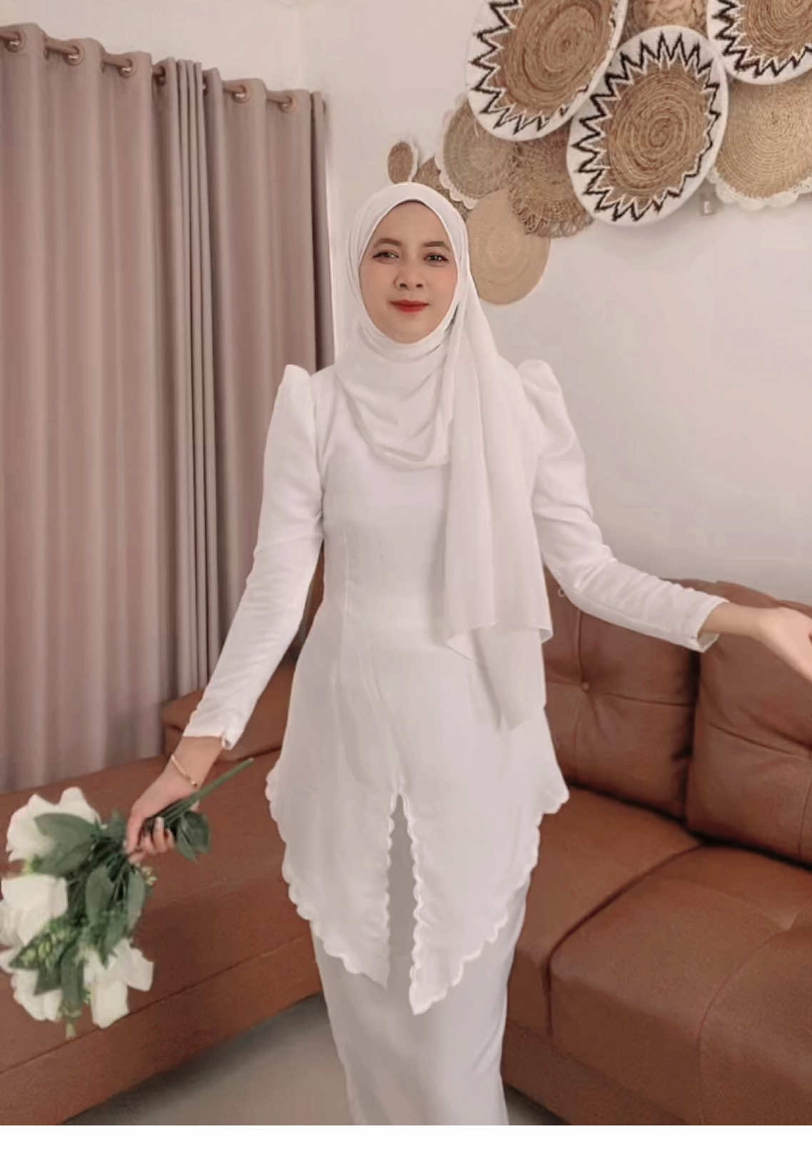 Baju kurung buat prewed dan simple akad melayu 🤍 #bajukurung #bajukondangan #bajubridesmaid #kebaya 