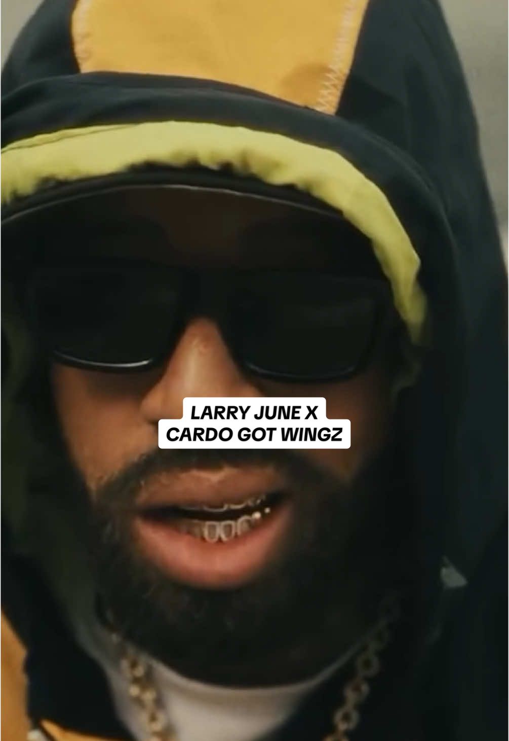 The dynamic duo is back 🤝  @Larryjune1991 and @cardo got wings link back up for the “Black Man” visuals 🎥 #larryjune #cardogotwingz 