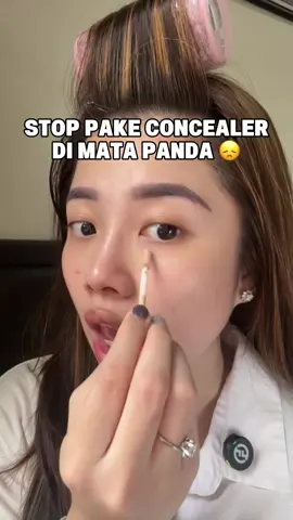 JANGAN PAKE CONCEALER DI MATA PANDA 😞🫵🏻 tanpa pake color corrector orange sebelumnya 🫠 KALIAN PAKE MIZZU INI DEH !! udah murah, bagus banget pulaaa 🥺 #colorcorrector #concealertips #darkcirclesundereyes 