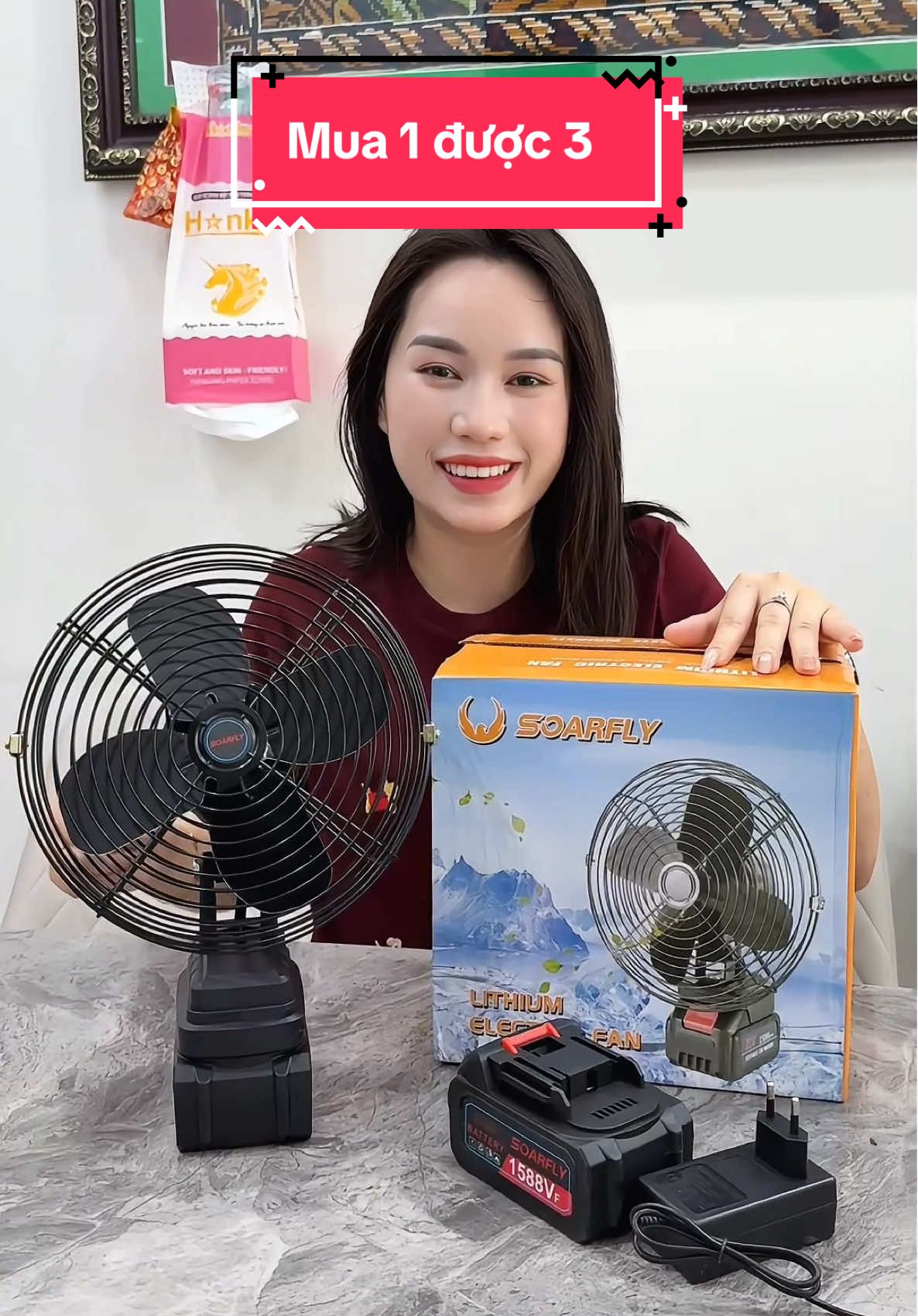 Mua 1 mà được 3 luôn anh em ạ #xuhuong #hangmen96 #quattichdien 