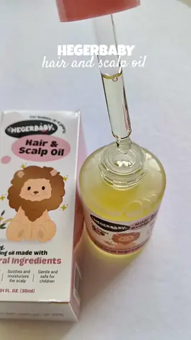 dahil dito kumapal buhok ng baby ko  #hegerbaby #hegerbabyhairandscalpoil 