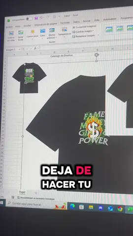 Deja de hacer tu catálogo de forma manual cuando hay herramientas que lo hacen de manera automática! #catalogo #excel #plantilla #playeraspersonalizadas #dtf 