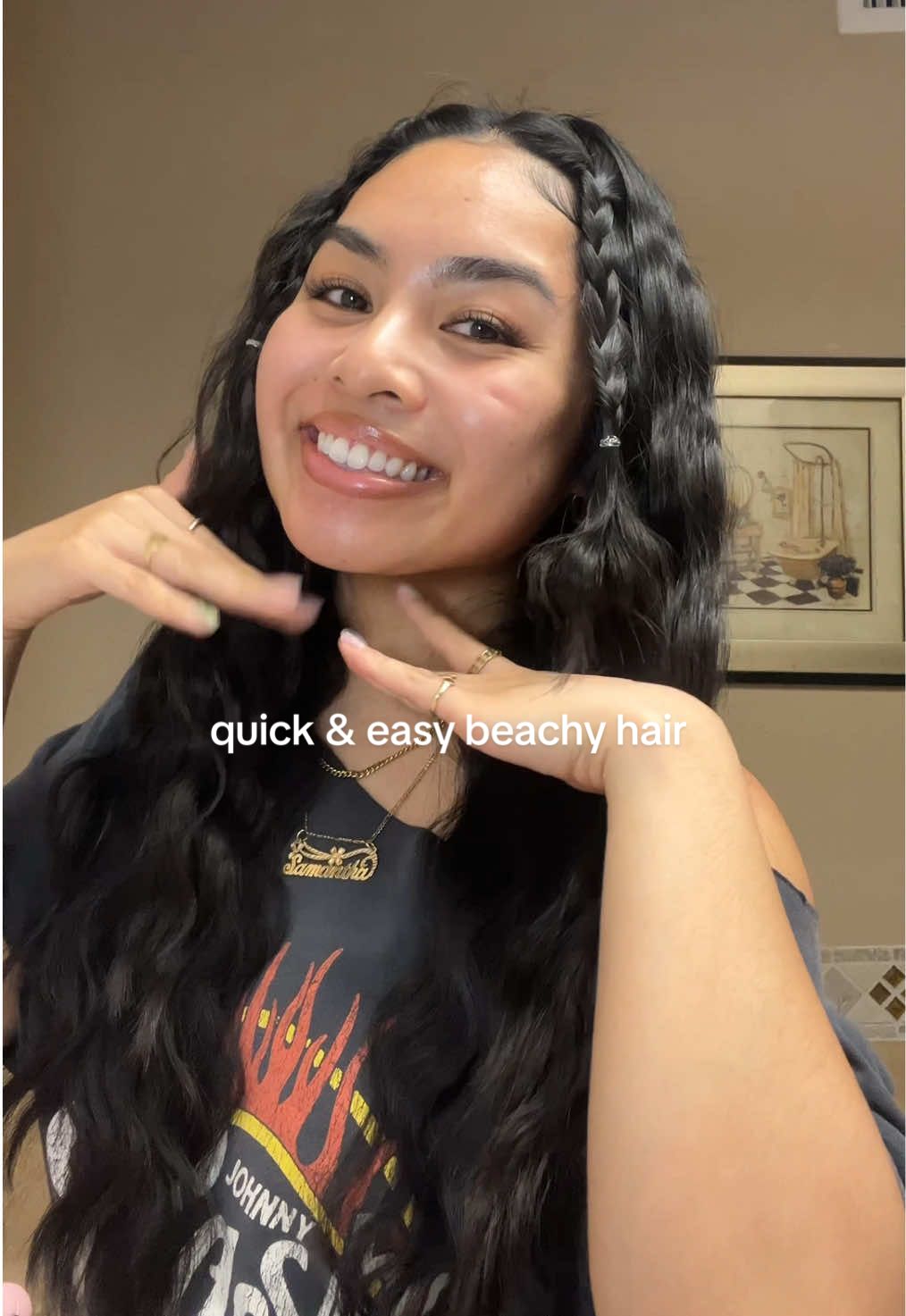 can’t wait for summer time! gonna be rocking this hairstyle often 😚 @TYMO BEAUTY US #beachyhair #longhairstyles #hairtutorial #easyhairstyles #tymobeauty 