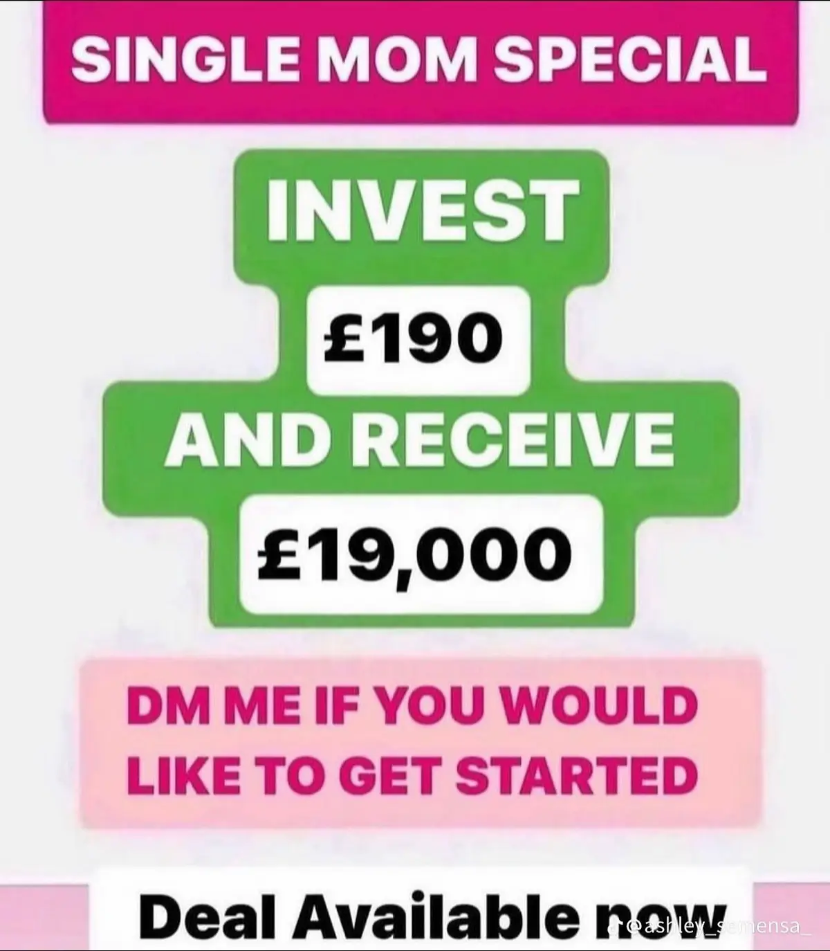 Single Mother’s Special deal 