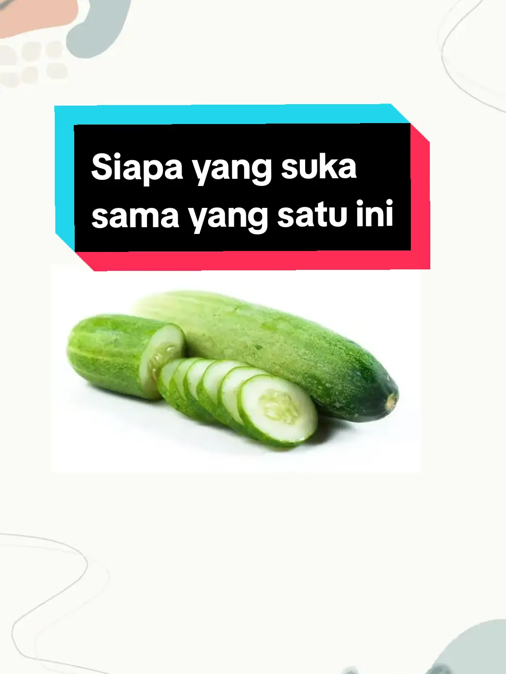 Siapa yang ga kenal dengan namanya timun. Ternyata timun memiliki banyak manfaat loh buat tubuh kita.Makanya timun seringkali digunakan sebagai lalapan saat kita makan. Sering sering makan timun ya🥰✨ #infokesehatan #timun #fy #fyp 