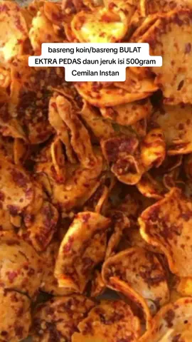 basreng koin/basreng BULAT  EKTRA PEDAS daun jeruk isi 500gram Cemilan Instan#basrengkoin #basrengbulat  #EKTRAPEDASdaunjeruk #guncang66spesialgajian #bangalikedua #fyp 