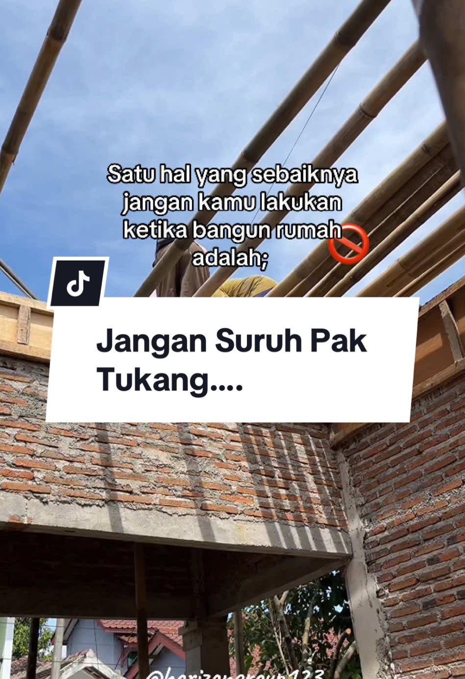 Tau ngga alasannya kenapa?  Bangun rumah mudah pakai Horizon Group aja ✅ #kontraktormuda #kontraktorsoloraya #bangunrumah #tukangbangunan 