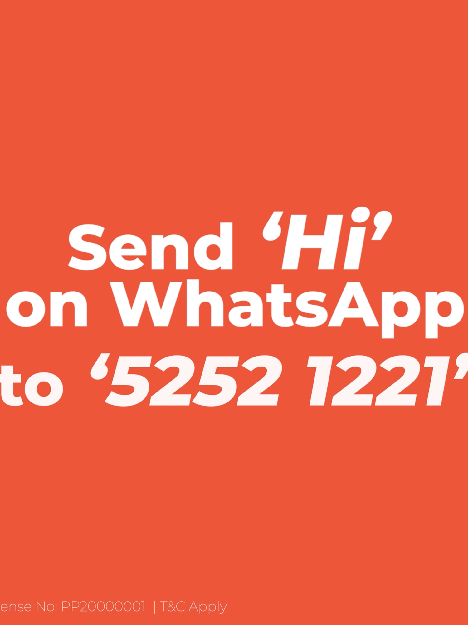 Getting a loan just got easier. You can apply for a 𝐏𝐞𝐫𝐬𝐨𝐧𝐚𝐥 𝐋𝐨𝐚𝐧 𝐮𝐩 𝐭𝐨 𝐑𝐬 𝟏 𝐌𝐢𝐥𝐥𝐢𝐨𝐧 via WhatsApp.  Just send “Hi” to 5252 1221 on WhatsApp and start your loan application. 📌Note: This number is exclusively for our WhatsApp Loan Application Service. For assistance, please call us on 468 7400 to speak with an advisor.