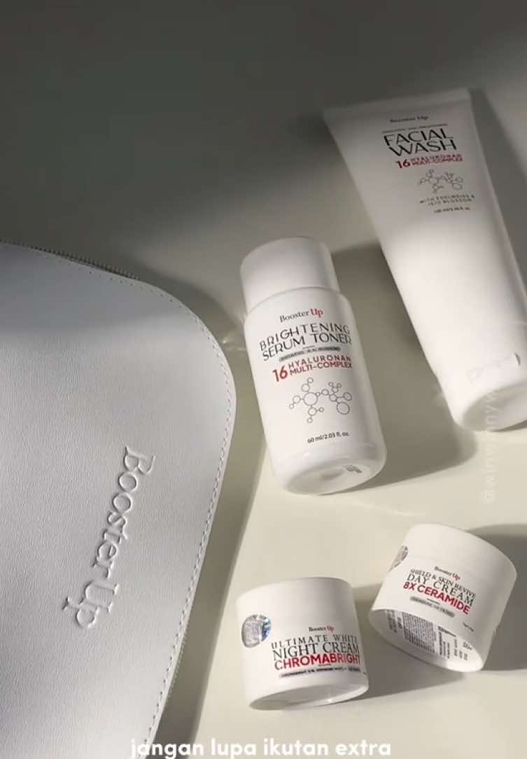 mau dapet skincare gratis selama setahun? yuk ikutan juga #extradostingchallenge 🥰👌 honestly aku suka sama facial washnya yg minim busa dan afternya bikin kulit super lembut! ada yg pake booster up juga gak nih?? @Booster Up @SHINDYFIOERLA  #skincareroutine #skincarelokal #skincarebpom #skincareviral 