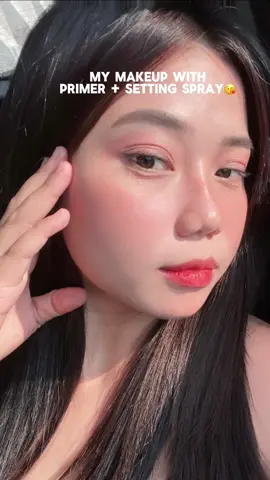 Smooth makeup look ang atake👀✨💖 #otwoo #otwoophbeauty #primer #settingspray 