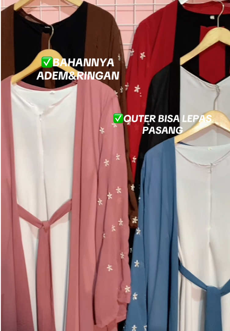 Abaya di model outer iner lepas pasang nihh, yukk co sekarang di live akuu🫶🏻😍 #fyp #abayastyle #xybca #bajumurah #foryou 