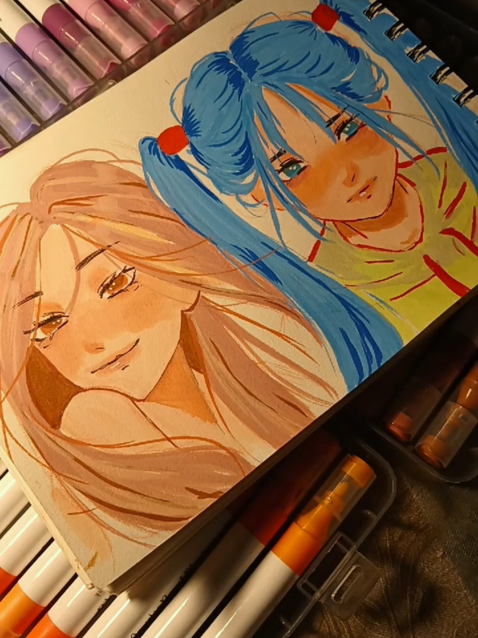 acrylic marker >>#art #sketch #drawing 