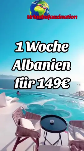 1 Woche Badeurlaub in Albanien kannst du schon für 149€ pro Person buchen. Inklusive 4* Hotel mit Pool und Frühstück in Ksamil oder Saranda. Hinweise zur schnellen Anreise über Korfu findest du auf unserem Blog #albanien #urlaub #albanien🇦🇱 #reisetipps #günstig #albania #reisen #ksamil #saranda #reise #strand #budgettravel 