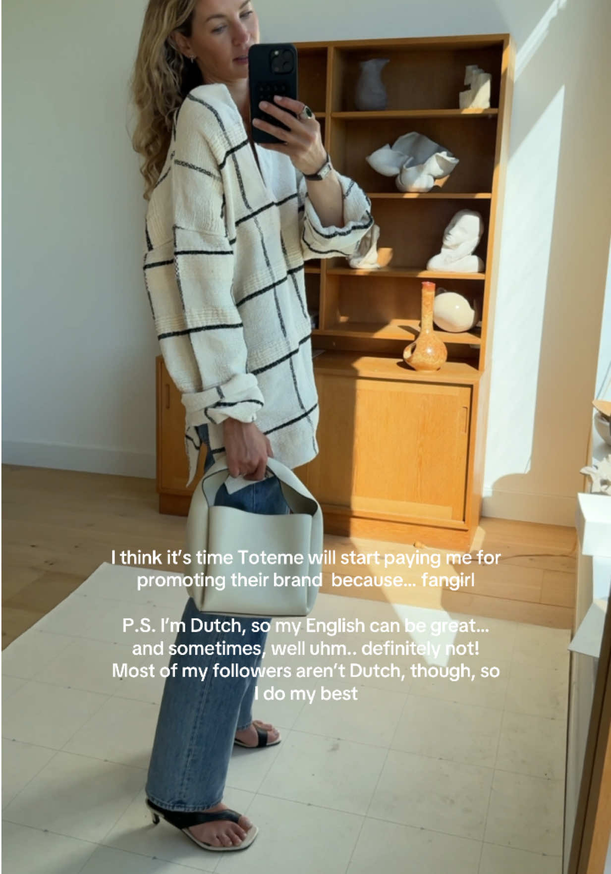 I knew this would be an interesting piece the minute I saw it #toteme #mystyle #outfitoftheday #outfitinspo #grwm #howtostyle #whattowear 