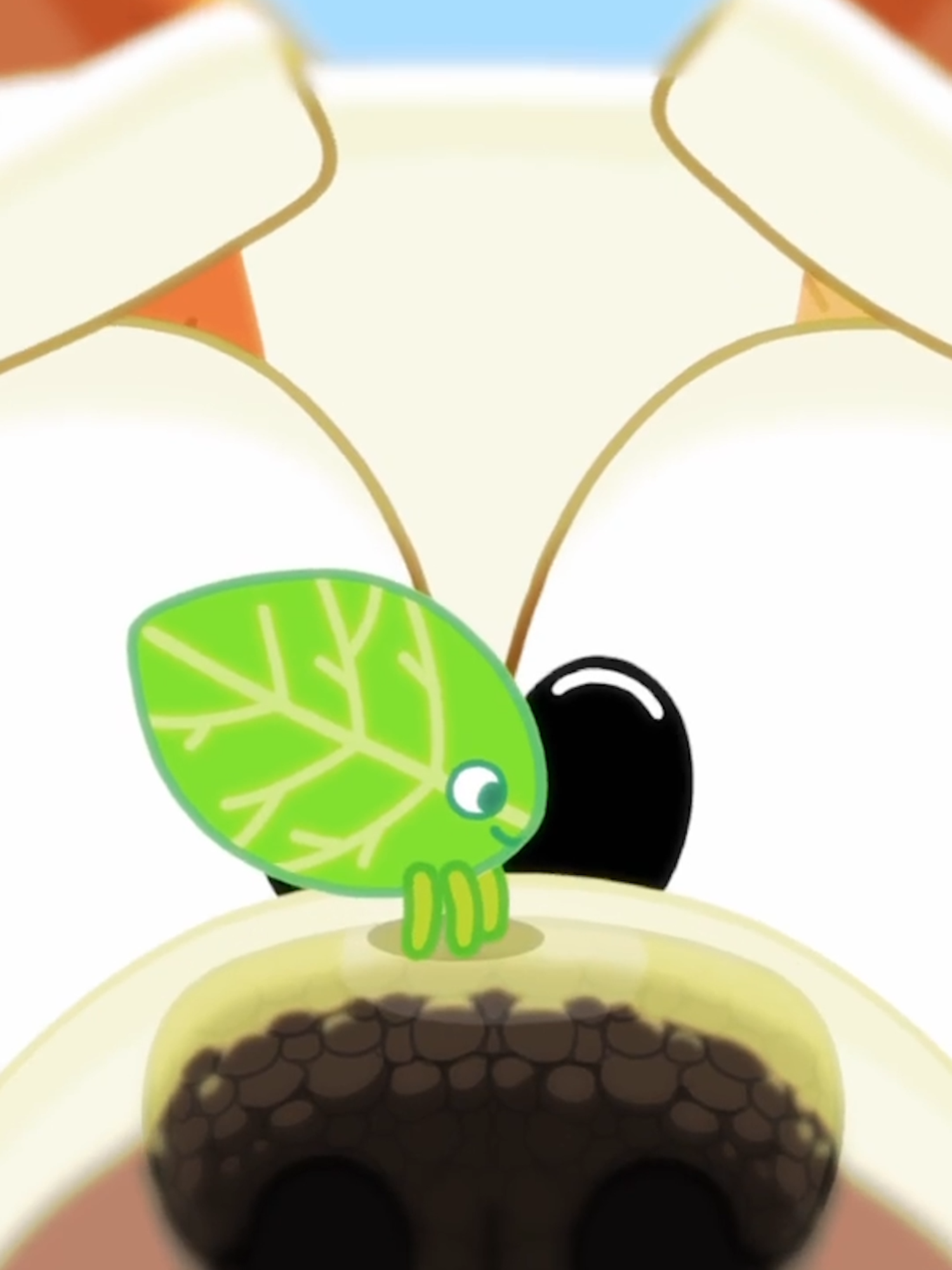 Why would a leaf want to walk? 🍃 #blueytok