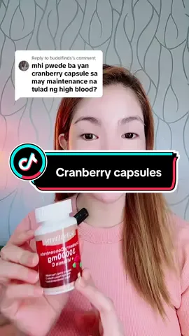 Replying to @budolfinds  Cranberry concentrate 3000 mg  + Vitamin c. Cranberry capsules good for urinary tract infection and with high potency vitamin c. #cranberry #cranberrycapsules #urinarytractinfection #suissewin #uti #@GERALDINE CAPISTRANO HICAP 