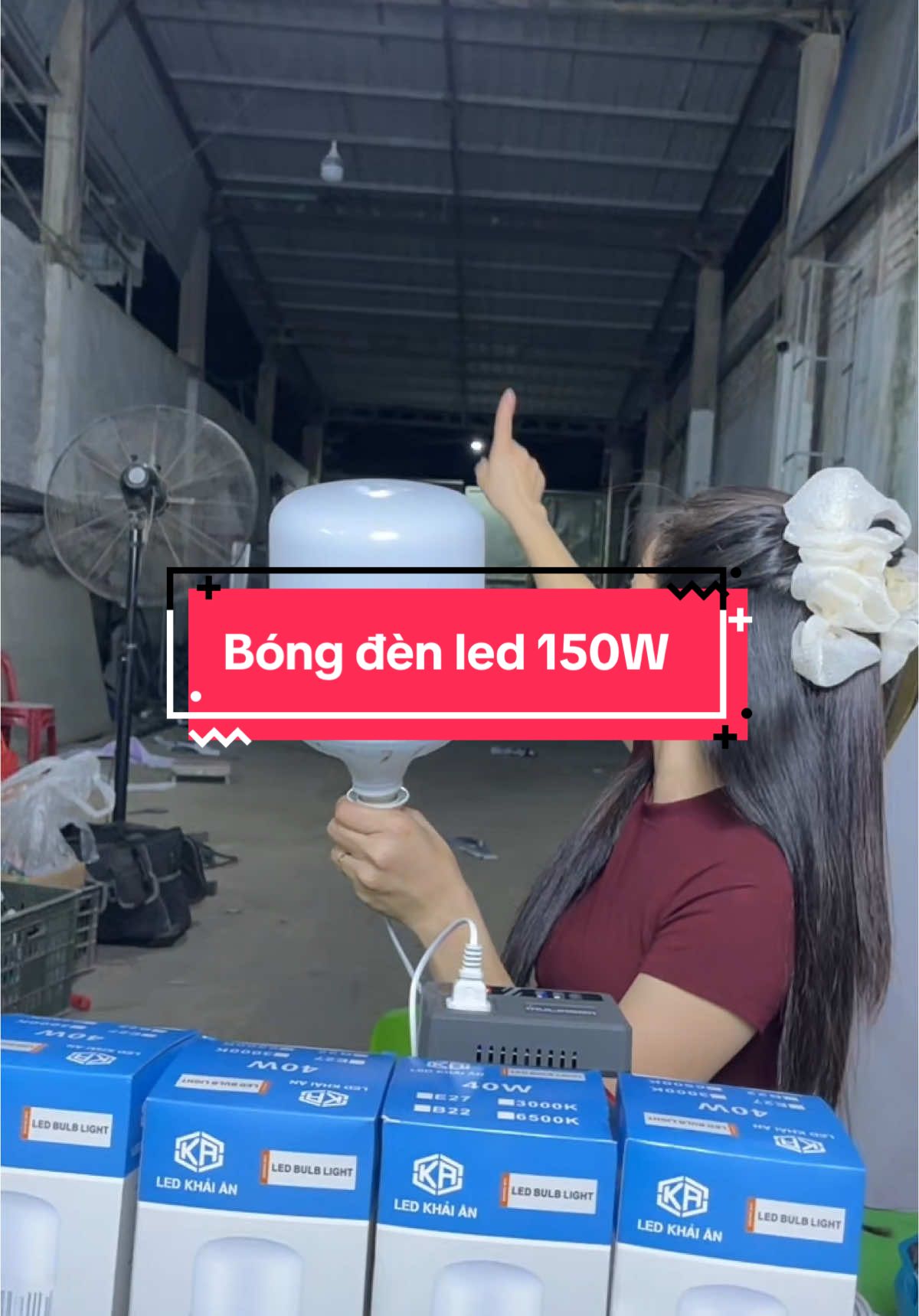 Bóng đèn led 150W #thanhmai92 #bongdenled #bongdenled150wsieusang 