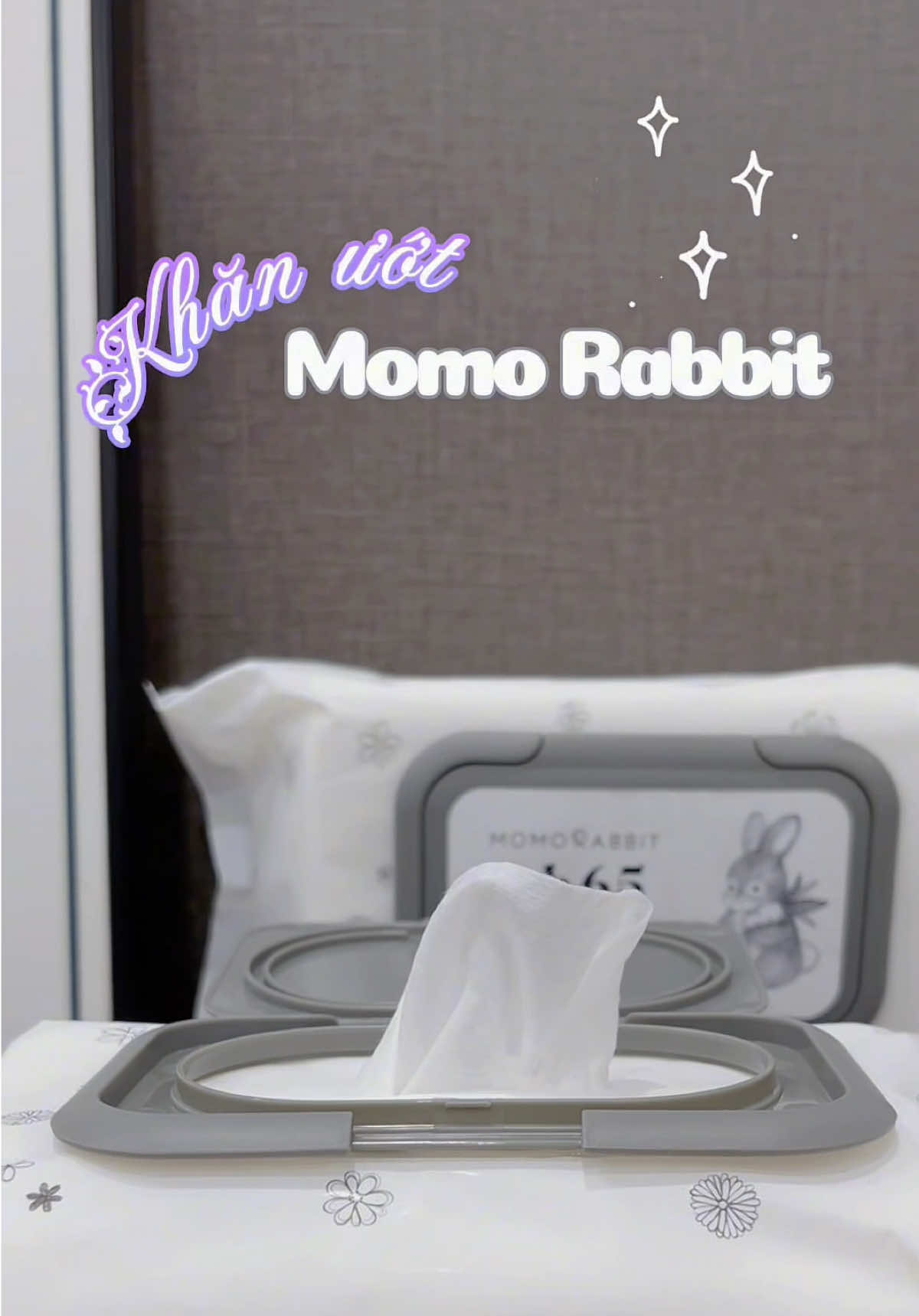 Khăn ướt Momo Rabbit dùng siêu thích nha cả nhà #embedangyeu #rongcon2024🐉 #baby #cici #khanuot #giayuot 