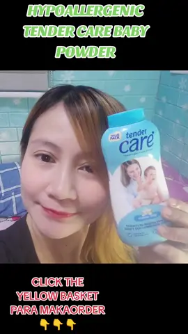 HYPOALLERGENIC TENDER CARE BABY POWDER KAYA CLICK THE YELLOW BASKET PARA MAKAORDER#tendercare #TENDERCARE #babypowder #BABYPOWDER #powder #POWDER #hypoallergenic #HYPOALLERGENIC #virall #trendingsong #viraltiktok #viralvideo #trendingtiktok #trendingvideo #trending 