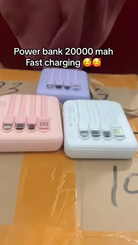 (COD) Hot Sale 20000mAh MiniPower Bank with 4 USB Ports Fast Chargingand LED Display, Portable for iOS/AndroidPhone Charging-Power Bank Charger Pink(Free Shipping)#powerbankmini #fastcharging 