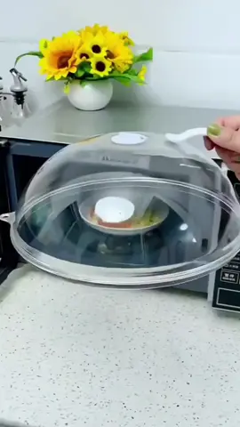 Microwave cover. Prevents mess in your microwave. Microwave Splatter Cover with Handle, Reusable Microwave Lid for Food, Kitchen Utensils  #tikshop 