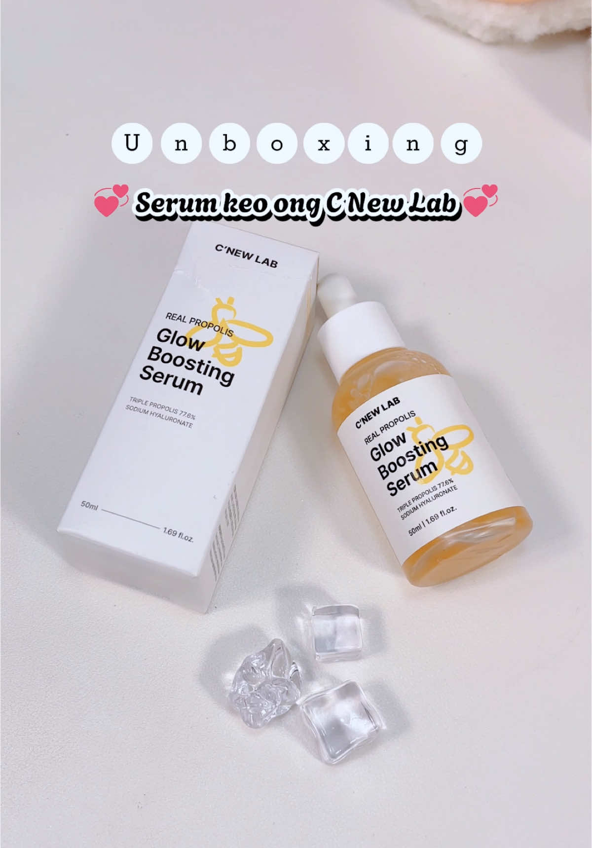 Ai không bon chen được em serum keo ong trong live chị Hà Linh thì tham khảo liền ở đây nè. #cnewlab #serum 