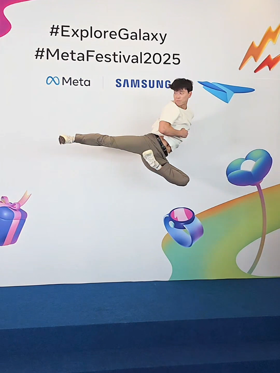 메타X삼성X킥찬 레츠기릿🤟 Meta X Samsung X Kick Chan, let's get it 🤟 . . . #메타 #삼성 #킥찬 #metafestival2025  #ExploreGalaxy #갤럭시 
