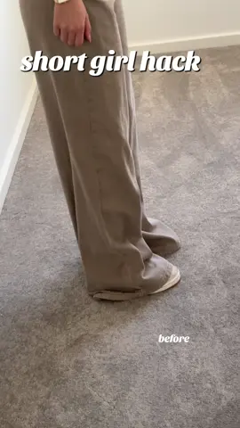 the ultimate short girl hack 🙂‍↔️!!! this works for me every time and has never come over! it’s also washing machine protected 🫶🏽 #hem #hemta #shortgirl #shortgirlproblems #clothes #clotheshacks #hack #hacks #fyp #blowthisupforme #blowup? 