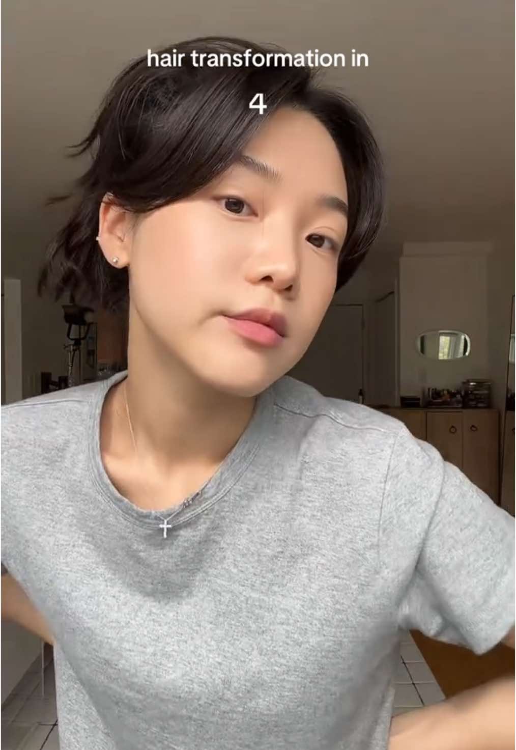 Did a little thing … 😱✨ #hairtransformation#shorthair#shorthairstyles#haircut#fyp 