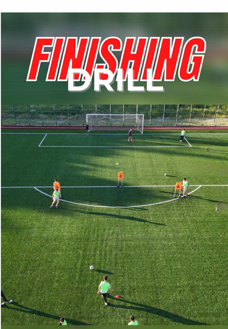 Finishing Drill  This drill focuses on combining finishing techniques with third man runs and overlapping runs to replicate real attacking scenarios. It helps players improve timing, off-the-ball movement, and composure in front of goal. ⚽🔥 💡 There are 2 variations of this drill, each designed to work on dynamic attacking combinations that end with a finish. For more advanced finishing drills and tactical movements, check out our YouTube channel! 💯 👉 You can find our YouTube channel link in the profile! #footballtiktok #soccertiktok #Training #finishing 