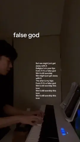 ahhh my favorite ovulation song #chill #cover #taylorswift #falsegod #piano #foryou #fyp #foryoupage #singing 