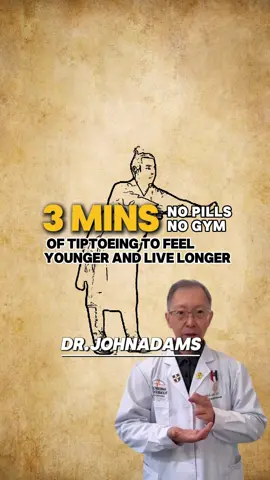 “No pills, no gym — just 3 minutes of tiptoeing to feel younger and live longer” This is called Hui Chun Gong — 