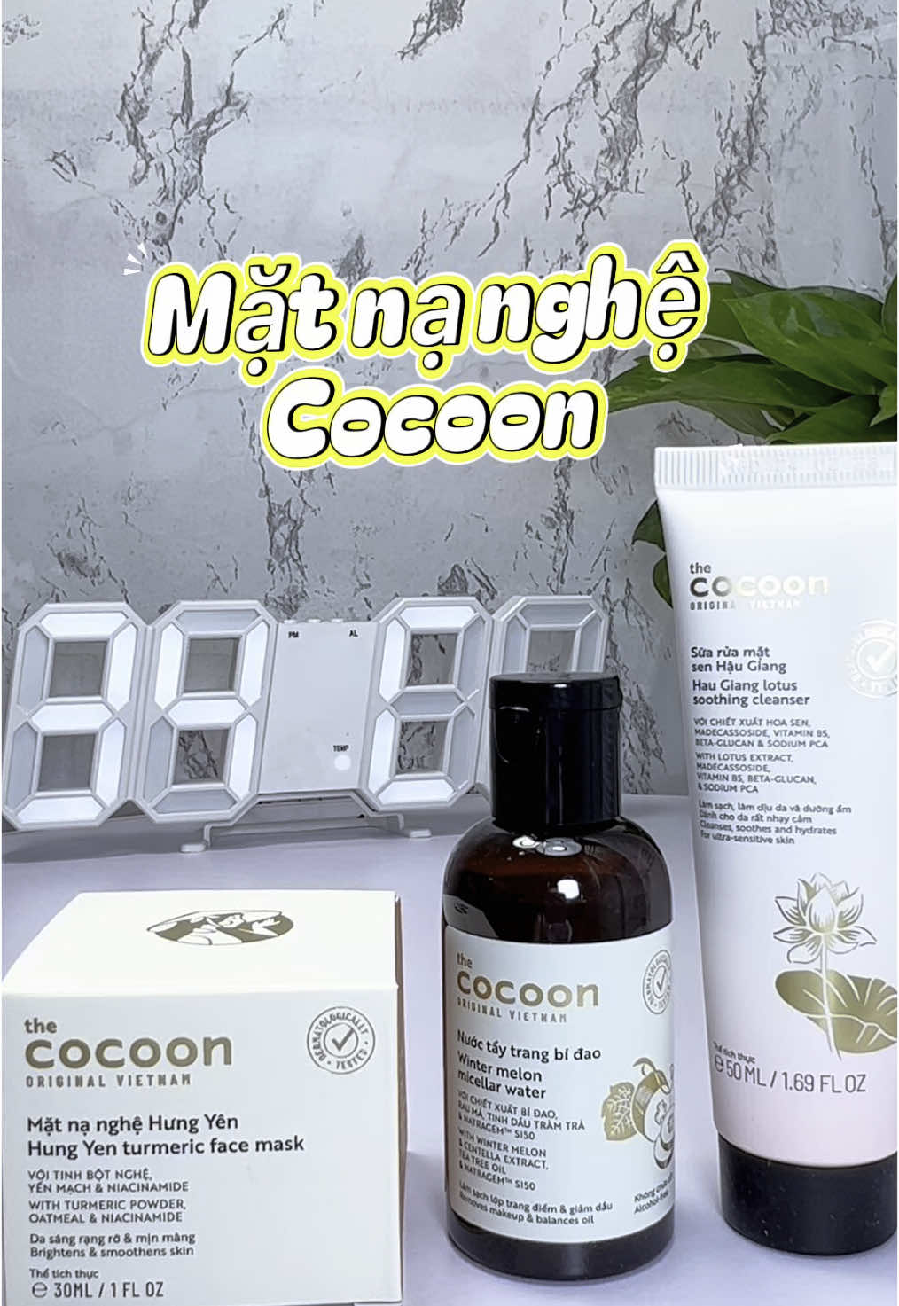 Mặt nạ nghệ Cocoon dưỡng sáng mờ thâm cho da sau mụn có phiên bản 30ml rồi nha các mom ✌🏻 #nghệcocoon  #cocoon #matnanghecocoon 