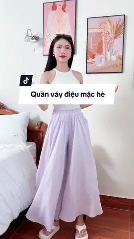 Quần váy điệu thướt tha 💓 #melinfa #quanvay #quannu #thoitrang #fashion #xuhuong #fyp #viral #quan #macdepmoingay 