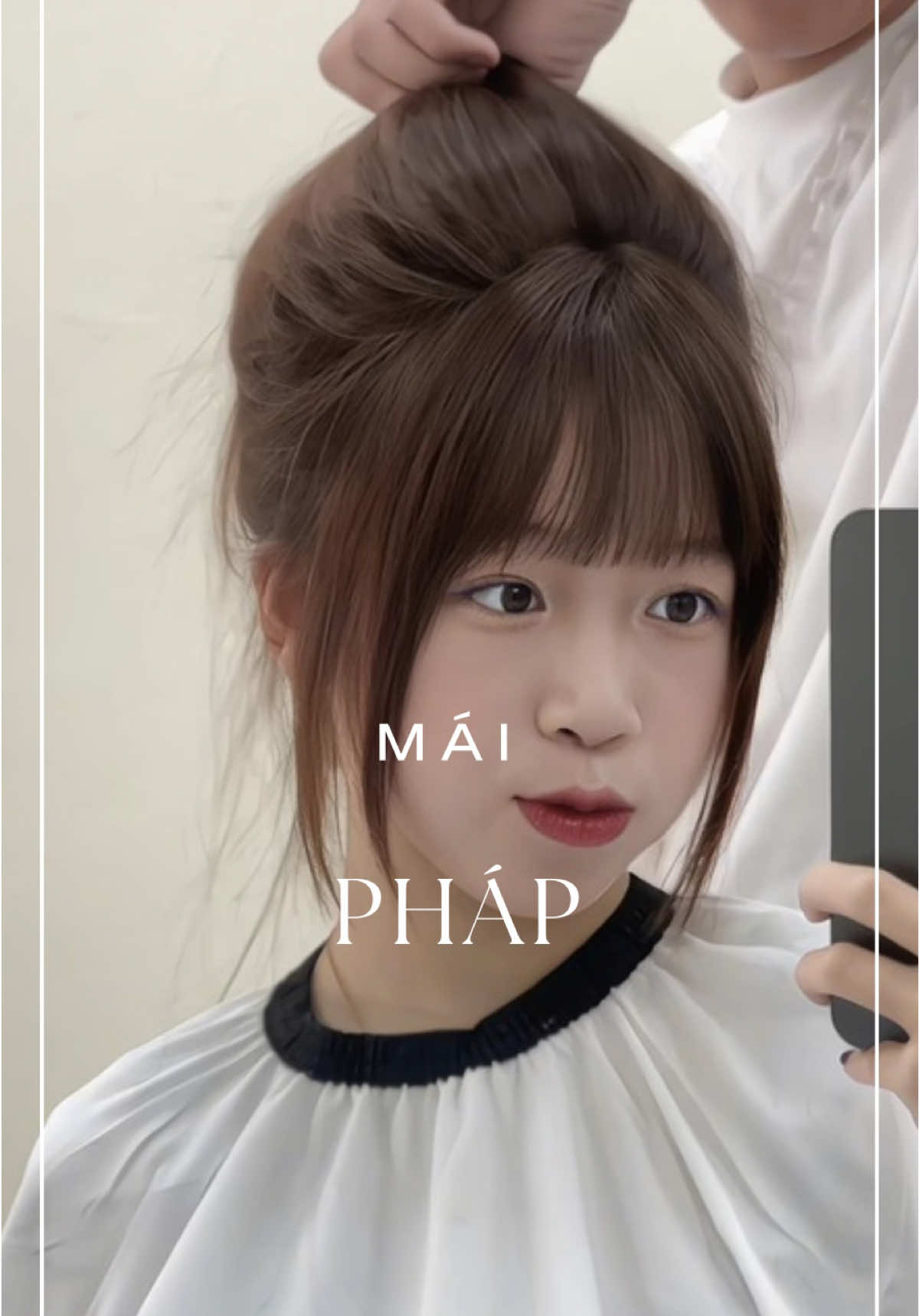 Mặt dài chán cao để mái gì? #maiphap #tocdepbacninh #nhuomtocdeptpbacninh 