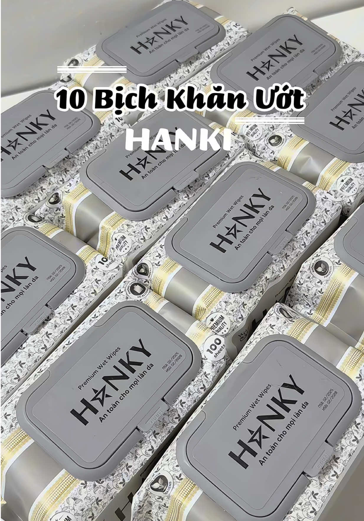 Thùng 10 Gói Khăn Ướt nay chỉ hơn 100 nghìn #khanuot #khanuotkhongmui #khanuotcaocap #khanuotgiare #khanuotchongham #khanuotbabywipes #byntchuyengiadung 