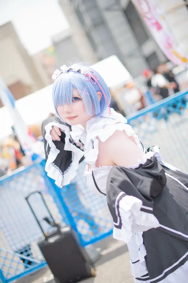 5月18日開催の大阪のストフェスにレムりんで参加してきましたꪔ̤̮ ♡ 撮影してくださったみなさん本当にありがとうございました( ˶ ᷇ 𖥦 ᷆ ˵ )！ #コスプレ #コスプレイヤー #レムコスプレ #ストフェス 