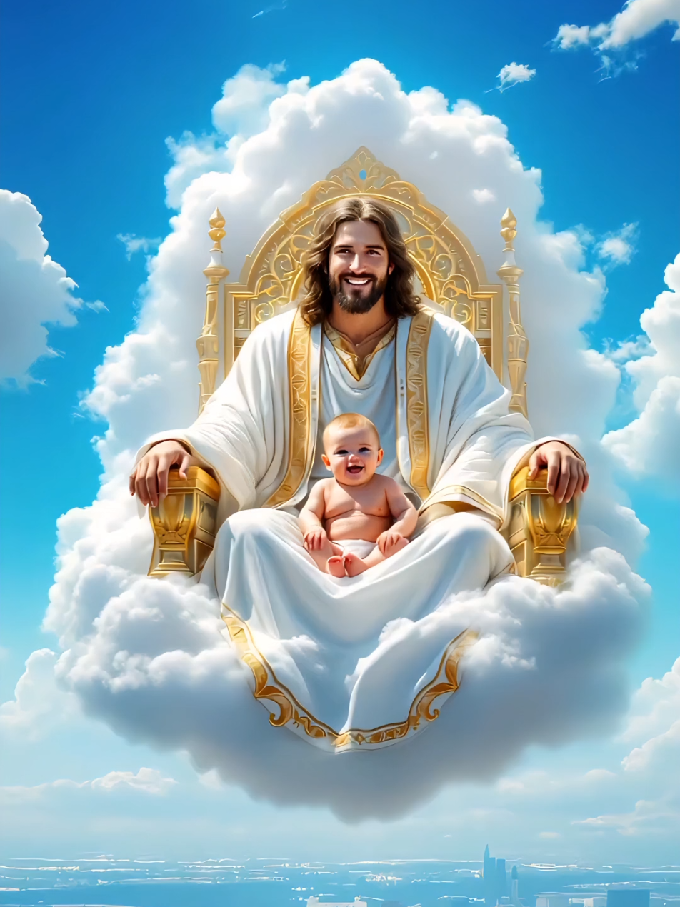 Jesus ist King #jesus #viral #clouds #throne #sky #baby #wave #foryou #jesusisking #explore #reels #fyp #fy #foruyou #viralvideos #trends 